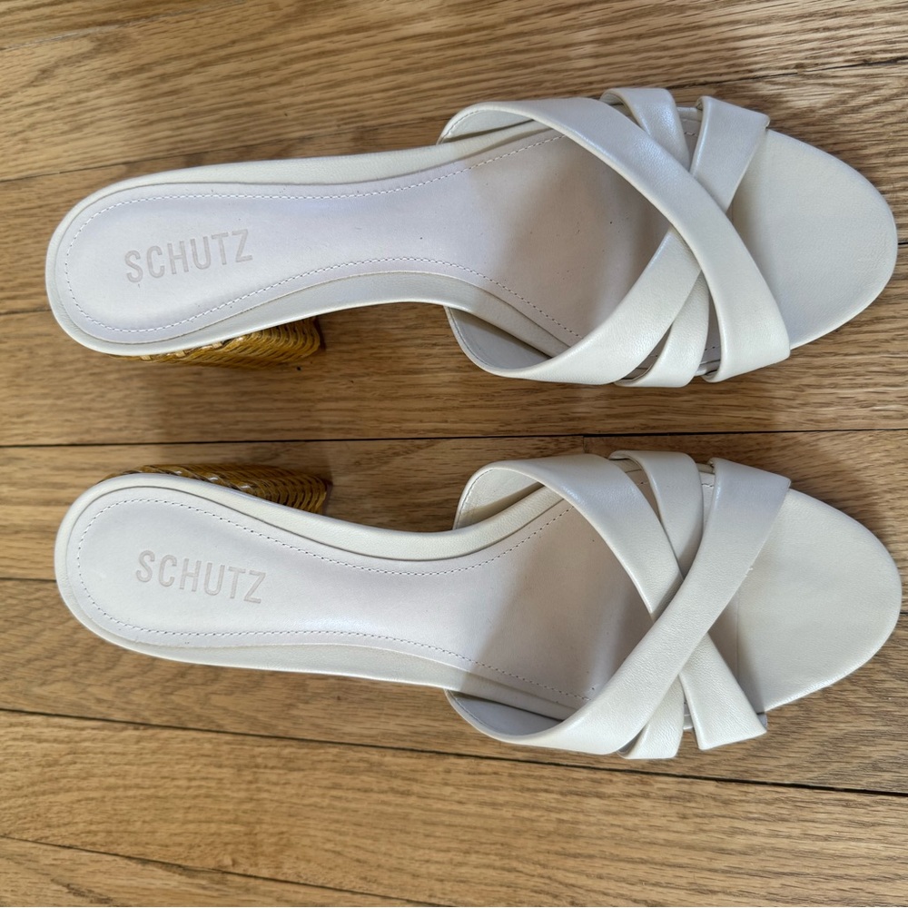 NEW Schutz Women’s Keefa Slip on Mule Sandals 10 - Picture 2 of 7